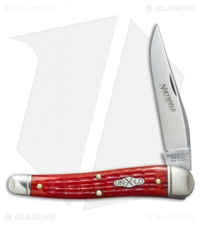 Great Eastern Cutlery GEC #38 Northfield 38 Special Pocket Knife 3.8" Red Jigged Bone 381117