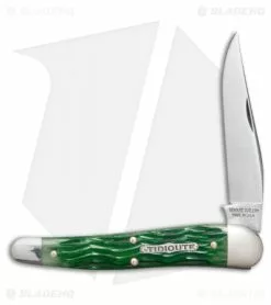 Great Eastern Cutlery GEC #38 Tidioute Cutlery 38 Special Pocket Knife 3.8" Tractor Green Bone 381117