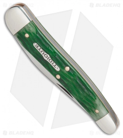 Great Eastern Cutlery GEC #38 Tidioute Cutlery 38 Special Pocket Knife 3.8" Tractor Green Bone 381117 - Image 3