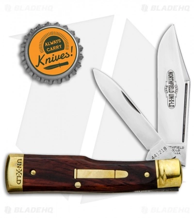 Great Eastern Cutlery GEC #44 Northfield UN-X-LD Gunstock Buffalo Jack Pocket Knife 3.3" Cocobolo Wood - Image 4