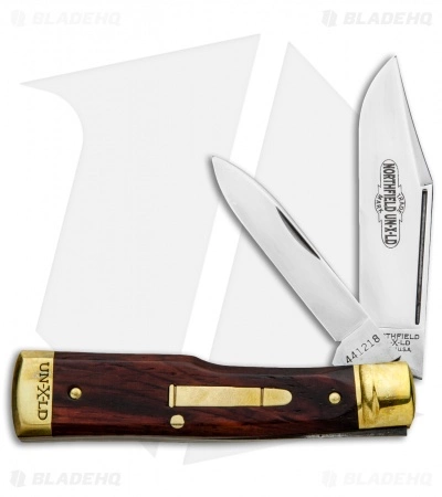 Great Eastern Cutlery GEC #44 Northfield UN-X-LD Gunstock Buffalo Jack Pocket Knife 3.3" Cocobolo Wood