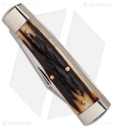 Great Eastern Cutlery GEC #44 Northfield UN-X-LD Gunstock Buffalo Jack Pocket Knife 3.3" Sambar Stag - Image 3