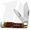 Great Eastern Cutlery GEC #44 Tidoute Gunstock Buffalo Jack Pocket Knife 3.375" Goldenrod Jigged Bone