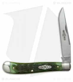 Great Eastern Cutlery GEC #48 Northfield UN-X-LD Pocket Knife 3.8" Pickle Green Jigged Bone 488117