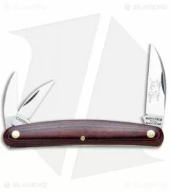 Great Eastern Cutlery GEC #62 Farm And Field Pocket Carver Red/Black Linen Micarta