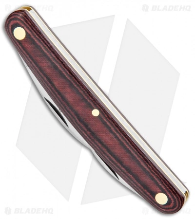 Great Eastern Cutlery GEC #62 Farm And Field Pocket Carver Red/Black Linen Micarta - Image 2