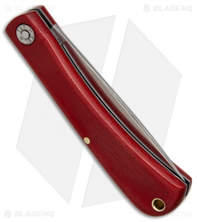 Great Eastern Cutlery GEC #71 Farm & Field Bull Nose Slip Joint Red Linen Micarta (3.1" Satin) 715118 - Image 2