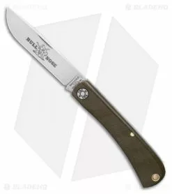 Great Eastern Cutlery GEC #71 Farm & Field Bull Nose Slip Joint Knife Green Micarta (3" Satin) 715121