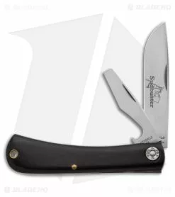 Great Eastern Cutlery GEC #71 Farm & Field Tool Sudbuster Slip Joint Knife Black Micarta (3" Satin)