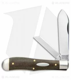 Great Eastern Cutlery GEC #92 Tidioute Cutlery Eureka Jack Pocket Knife OD Green Micarta 922219