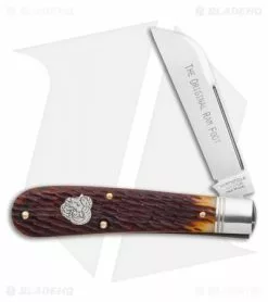 Great Eastern Cutlery GEC #93 Northfield UN-X-LD Ram's Foot Pocket Knife 3.8" Antique Autumn Jigged