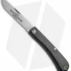 Great Eastern Cutlery GEC #71 Farm & Field Bull Nose Slip Joint Work Knife Black Micarta (3.1" Satin)
