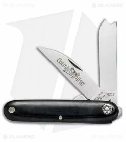 Great Eastern Cutlery GEC #35 Farm & Field Calf Pen Pocket Knife 3.6" Black Micarta 350217