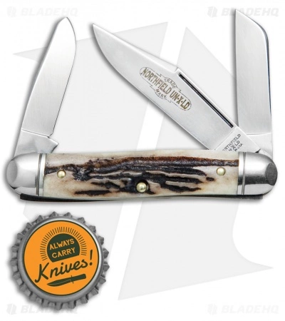 Great Eastern Cutlery GEC #66 Northfield UN-X-LD Stockman Pocket Knife 3.3" Sambar Stag 661317 - Image 4