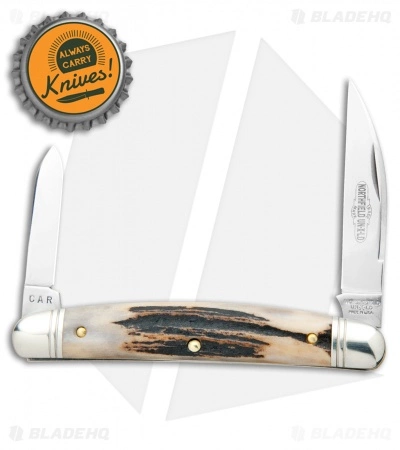 Great Eastern Cutlery GEC Northfield UN-X-LD Easy Pocket Congress Knife 3.75" Sambar Stag - Image 4