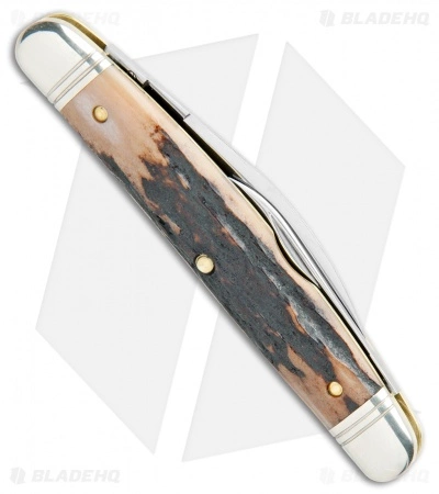 Great Eastern Cutlery GEC Northfield UN-X-LD Easy Pocket Congress Knife 3.75" Sambar Stag - Image 3