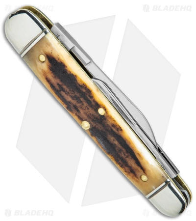 Great Eastern Cutlery GEC #59 Northfield UN-X-LD Folder Knife Sambar Stag (2" Polished) - Image 3