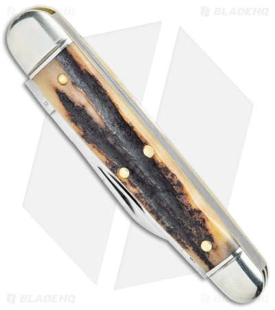 Great Eastern Cutlery GEC #59 Northfield UN-X-LD Folder Knife Sambar Stag (2" Polished) - Image 2