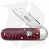 Great Eastern Cutlery GEC Northfield UN-X-LD Toe Nail Clipper Knife Blood Red Jigged Bone (3" Satin)
