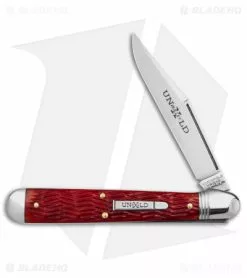 Great Eastern Cutlery GEC Northfield UN-X-LD Knife Indian Paint Brush Red Jigged Bone (3.5" Polish)