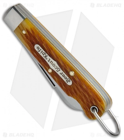 Great Eastern Cutlery GEC #15 Tidioute Beer Scout Knife Club 3.5" Golden Ale Jigged Bone 153216CL - Image 2