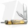 Great Eastern Cutlery GEC #15 Tidioute Beer Scout Knife Club 3.5" Yellow Acrylic 153216CL
