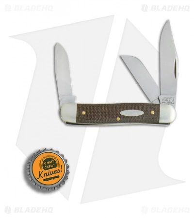 Great Eastern Cutlery GEC #66 Northfield UN-X-LD Calf Roper Pocket Knife 3.3" OD Green Micarta 661317 - Image 4