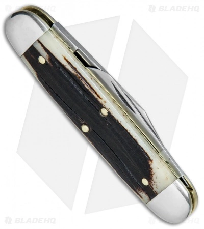 Great Eastern Cutlery GEC #35 Tidioute Cutlery Churchill Pocket Knife 3.75" Cougar Clawed Bone 351217 - Image 3