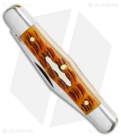 Great Eastern Cutlery GEC Tidioute Cutlery Conductor 3.25" Pocket Knife Antique Autumn Jigged Bone - Image 2