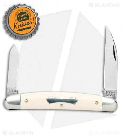 Great Eastern Cutlery GEC Tidioute Cutlery Easy Pocket Congress Knife 3.75" Unicorn Ivory Acrylic - Image 4