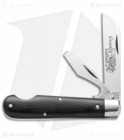 Great Eastern Cutlery GEC #15 Tidioute Huckleberry Crown Lifter Boy's Knife 3.5" Ebony Wood 153216CL