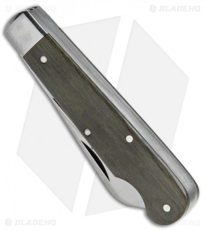 Great Eastern Cutlery GEC #15 Tidioute Huckleberry Crown Lifter Boy's Knife 3.5" Grn Micarta 153216CL - Image 2
