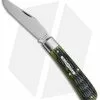 Great Eastern Cutlery GEC #74 Tidioute Stallion Pocket Knife 4.0" Spring Green Jigged Bone