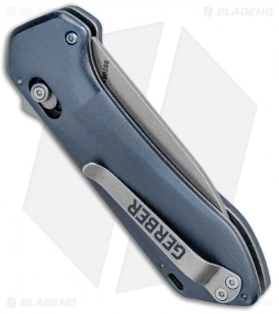 Gerber Highbrow Compact A/O Spring Assisted Knife Blue (2.8" Stonewash) - Image 3