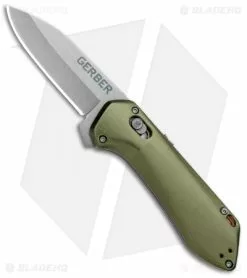 Gerber Highbrow Compact Spring Assisted Knife Green (2.8" Stonewash)
