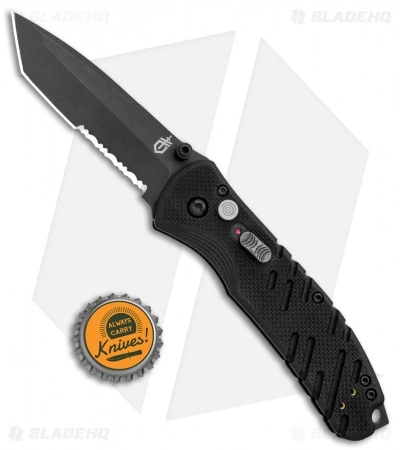 Gerber Propel Downrange AO Assisted Opening Knife Black (3.5" Black Serr) - Image 4