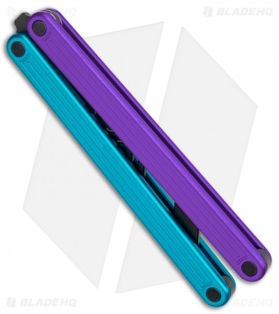 Glidr Arctic Butterfly Trainer Knife Blurple (4.25" Black) - Image 2