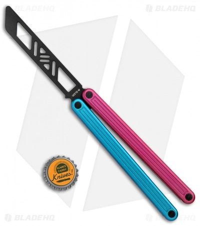 Glidr Arctic Series Butterfly Trainer Knife Cotton Candy (4.25" Black) - Image 5