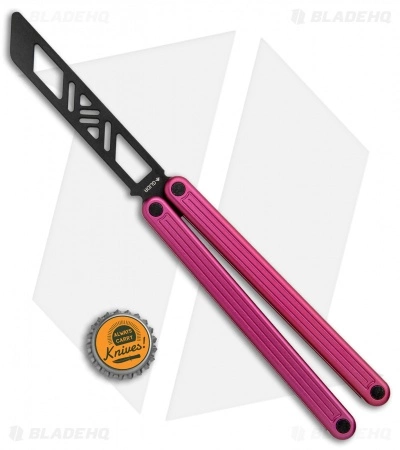 Glidr Arctic Butterfly Trainer Knife Flamingo Pink (4.25" Black) - Image 5