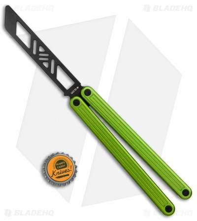 Glidr Arctic Butterfly Trainer Knife Lime Green (4.25" Black) - Image 5