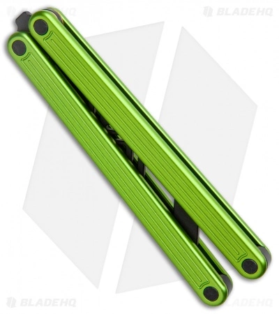 Glidr Arctic Butterfly Trainer Knife Lime Green (4.25" Black) - Image 2