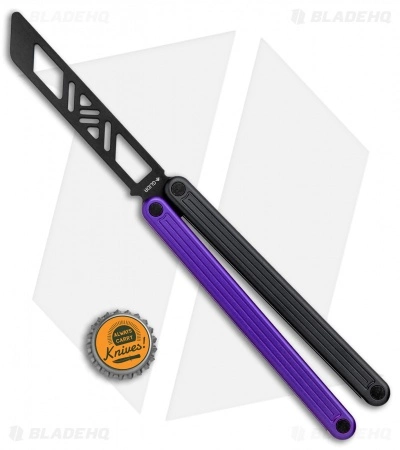 Glidr Arctic Series Butterfly Trainer Knife Purple Rain (4.25" Black) - Image 5