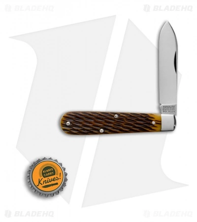 Great Eastern Cutlery GEC #15 Tidoute Huckleberry Boy's Knife 3.375" Antique Yellow Jigged Bone 152118 - Image 4