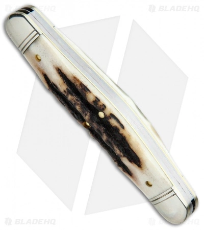 Great Eastern Cutlery GEC #82 Northfield UN-X-LD Dixie Stockman Pocket Knife 4.13" Sambar Stag 828318 - Image 2