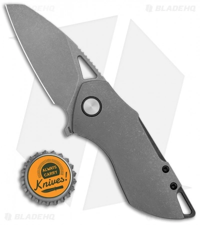Grissom Knife And Tool Riverstone Frame Lock Knife Ti/Black Accents (2.5" SW) - Image 4