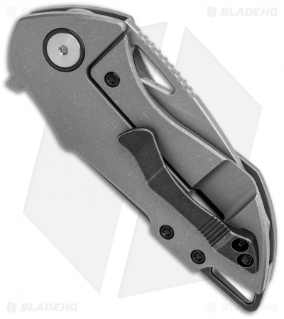 Grissom Knife And Tool Riverstone Frame Lock Knife Ti/Black Accents (2.5" SW) - Image 3