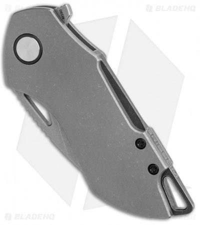 Grissom Knife And Tool Riverstone Frame Lock Knife Ti/Black Accents (2.5" SW) - Image 2