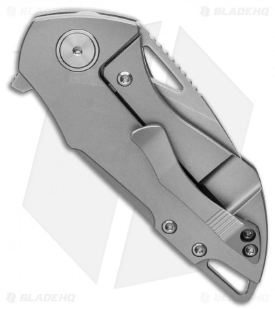 Grissom Knife And Tool Riverstone Frame Lock Knife Gray Titanium (2.5" SW) - Image 3