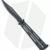 Hom Design Basilisk Elite Balisong Butterfly Knife PVD Ti (4.6" Black)
