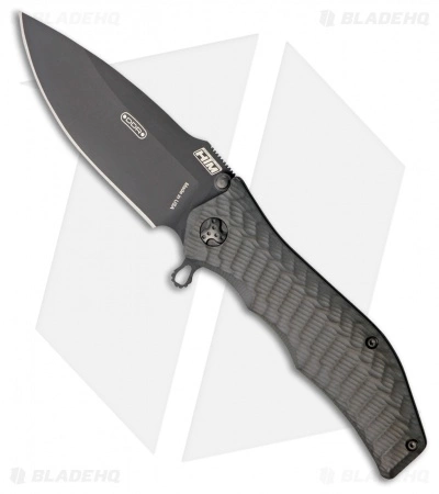 HTM Knives HTM Darrel Ralph Gun Hammer Spring Assisted Knife Gray (3.5" Black)